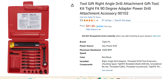 Tight Fit 90 degree adaptor power drill attachment accessory 00102.png